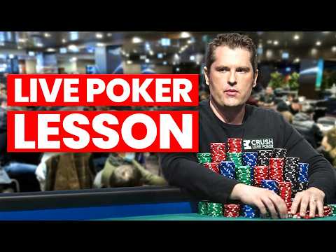 New Video from CrushlivePoker: One of the Most Important Lessons in Live Poker
