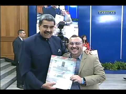 Premio Nacional de Periodismo 2024, Entrega por el Presidente Nicolás Maduro, 1 de julio de 2024
