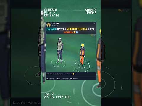 HATAKE UNDERESTIMATES UCHIHA 🤯🔥