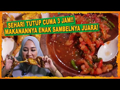 SEHARI TUTUP CUMA 3 JAM!! MAKANANNYA ENAK ENAK SAMBELNYA JUARA!!