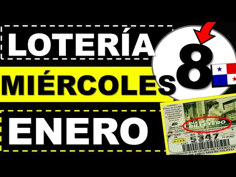 Resultados Sorteo Loteria Miercoles 8 de Enero 2025 Loteria Nacional Panama Miercolito de Hoy Q Jugó