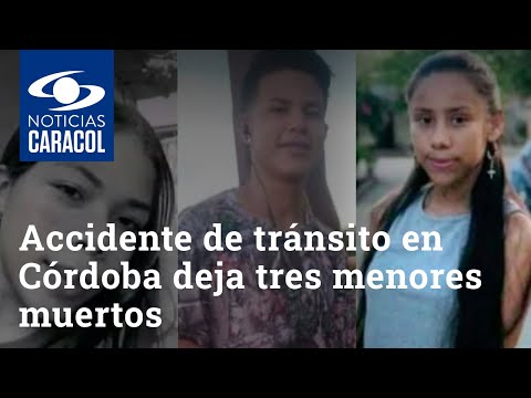 Accidente de tránsito en Córdoba deja tres menores de edad muertos