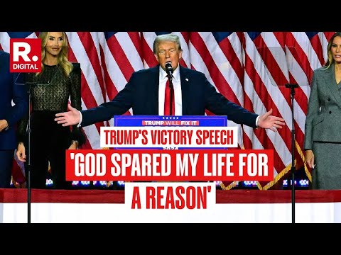 Donald Trump Delivers Stunning Victory Speech After Landslide Win | Full Speech | LIVE