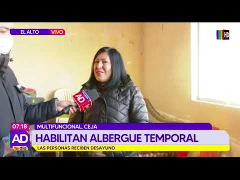 Habilitan albergue temporal en El Alto