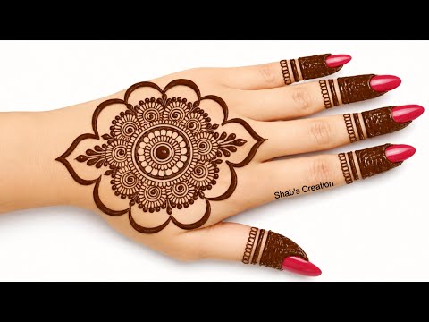 Simple stylish back side mehndi design | easy mehandi design | new mehandi ka design | mehndidesigns