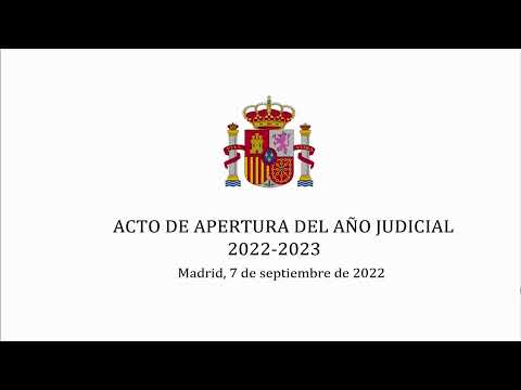 Acto de apertura del Año Judicial 2022-2023
