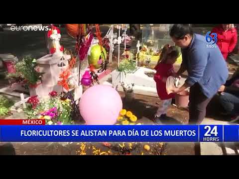 México: floricultores se preparan para el Día de Muertos