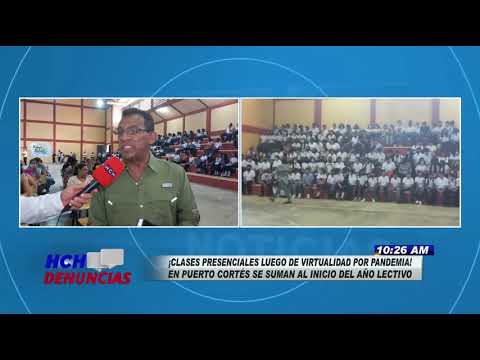 Inician las clases presenciales en el instituto más grande de Puerto Cortés, Cortés