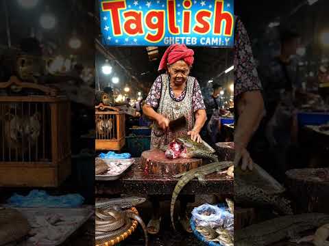 selling exotic animals in a busy wet market in the Philippines #wetmarket #exoticfoods #exotic