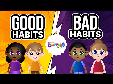 Good Habits vs Bad Habits | Animation for Kids | Learn with Fun ...