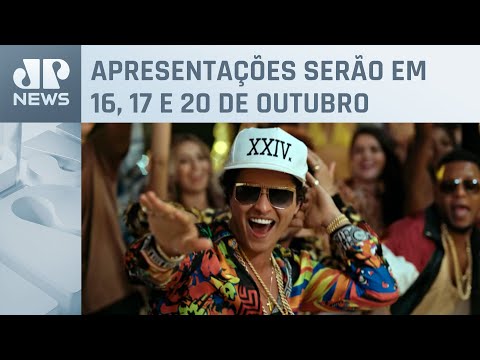 Produção de Bruno Mars muda datas de shows no Rio de Janeiro