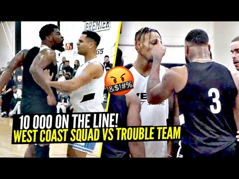 Ballislife WCS vs K Showtime & Trouble Team Got HEATED & PHYSICAL w/ $10,000 ON THE LINE!!