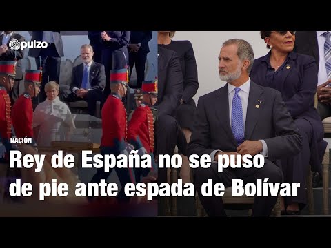 Rey de España no se puso de pie ante espada de Bolívar; reclaman una disculpa | Pulzo