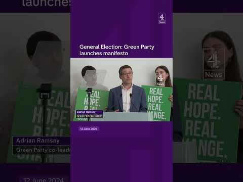 Green Party launches manifesto