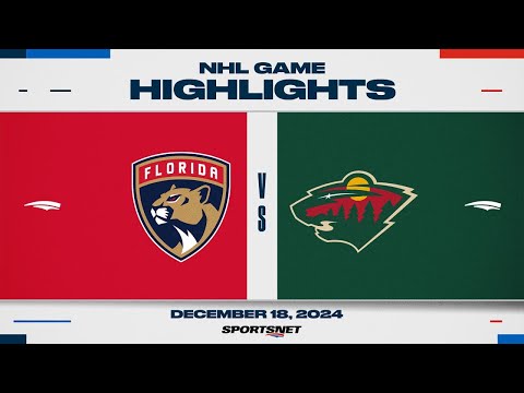 NHL Highlights | Panthers vs. Wild - December 18, 2024