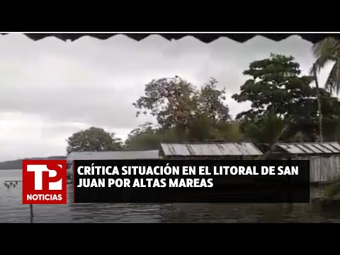 Crítica situación en el litoral de San Juan por altas mareas