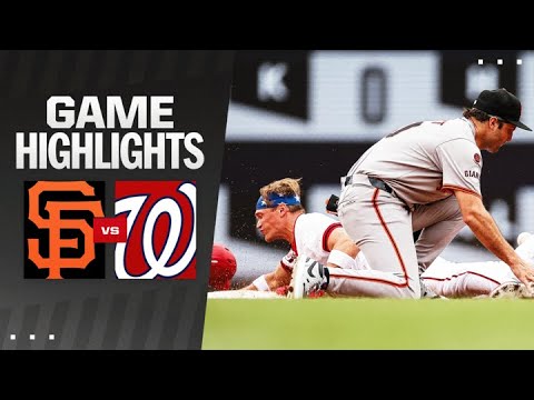 Giants vs. Nationals Game Highlights (8/8/24) | MLB Highlights