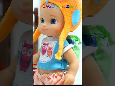 ❄️Малыш Кенди и Большая снежная горка!❄️ Эльза, Анна и Рапунцель — Зимняя сказка! ❄️✨