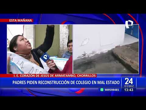 Chorrillos: Padres de familia piden reconstrucción de colegio en mal estado