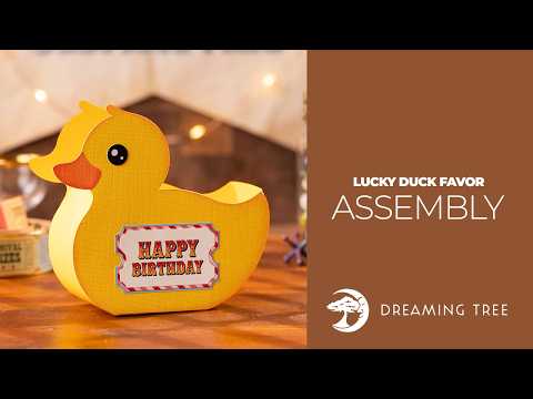 SVG File - Lucky Duck Favor - Assembly Tutorial