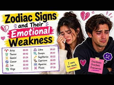 Zodiac Signs and Their Emotional Weakness