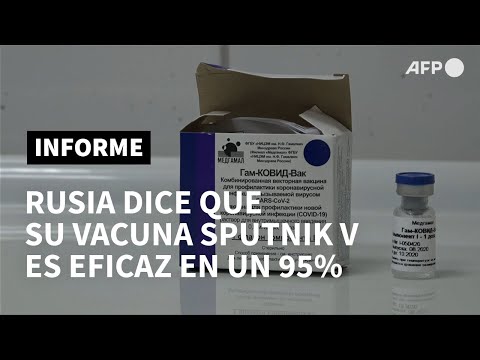 Rusia afirma que su vacuna Sputnik V contra el covid-19 es eficaz en un 95% | AFP
