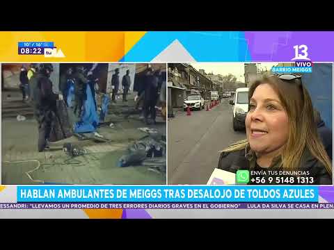 Operativo policial desalojó toldos azules del Barrio Meiggs. Tu Día, 2022