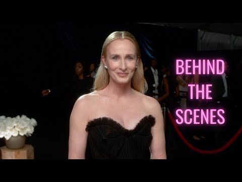 E! GLAMBOT: Genevieve O’Reilly BTS at the 2025 Emmys