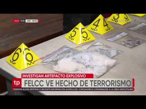 Investigan la explosión de un artefacto en La Paz, la Felcc ve un hecho de terrorismo