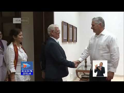 Presidente de Cuba recibe a Representante de la Unión Europea