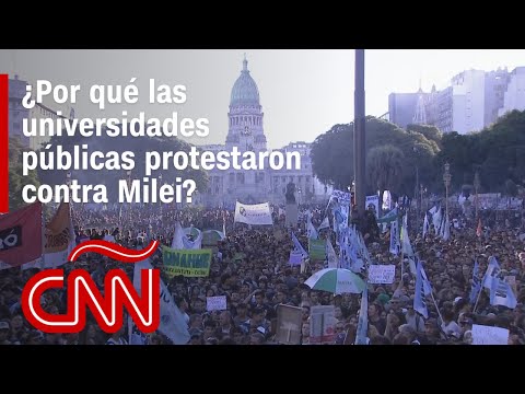 Realizan protestas masivas en Argentina contra Milei por el ajuste a las universidades públicas