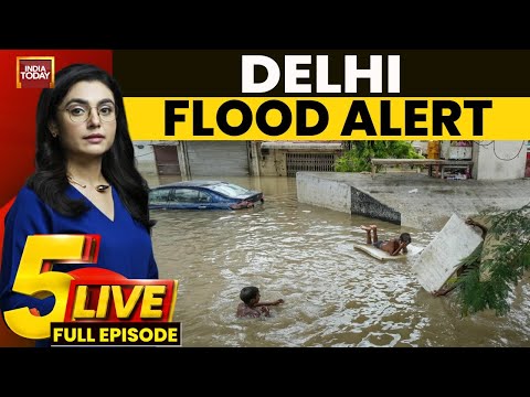 5ive Live With Sonal Mehrotra: Gurugram Floods| Makhana News|  India Today |