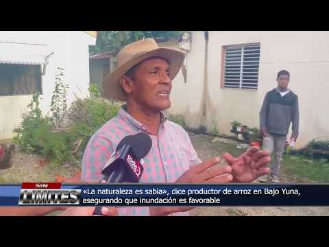 «La naturaleza es sabia», dice productor de arroz en Bajo Yuna, asegurando que inundación es favorab