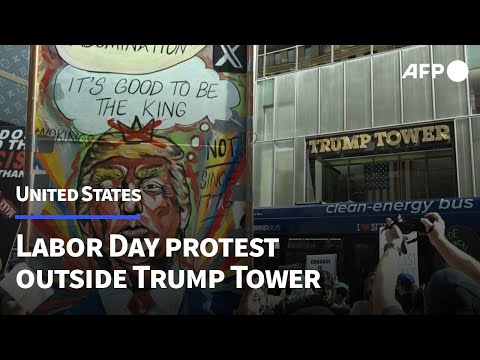 Hundreds rally against Trump in New York on Labor Day | AFP