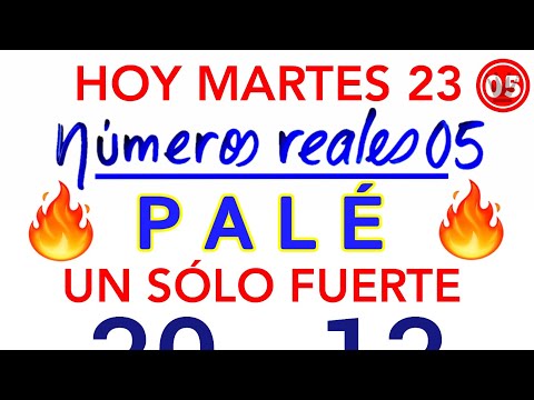 Qué PALÉ y SÚPER que MÁS SALEN HOY MARTES 23/07/2024/ PALÉ y SÚPER para hoy MARTES/ Números para HOY