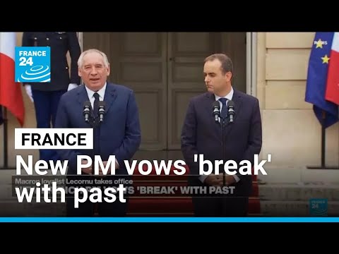 New French PM vows 'break' with past at handover ceremony • FRANCE 24 English