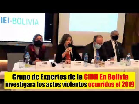 Bolivia : CIDH Conferencia de prensa de Comisión que investigara los hechos de 2019 SENKATA-SACACA