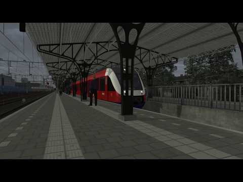 Virtueel Treinspotten - Twentse Lint 41 vertrekt van station Almelo