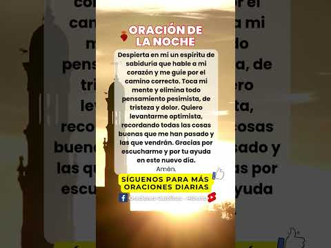 oración de la noche de hoy