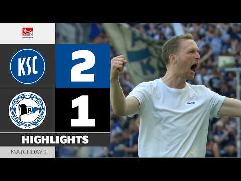 New Signing Bags Brace! | KARLSRUHER SC - ARMINIA BIELEFELD | Highlights | Matchday 1 - Bundesliga 2
