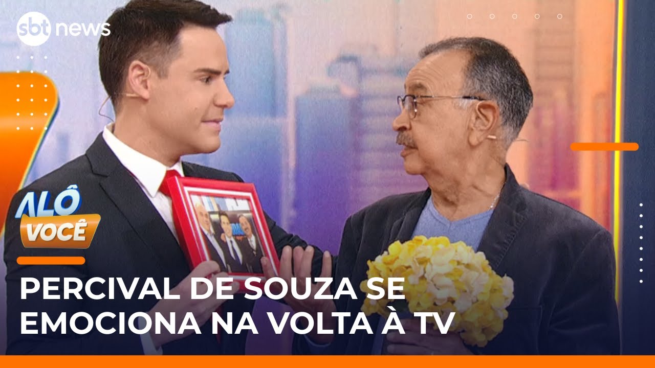 Percival de Souza retorna à TV e reencontra Luis Bacci | #AloVoce