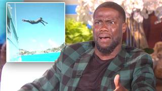 Thumbnail for the video "Kevin Hart Should NEVER Go on Vacation Again" from TheEllenShow