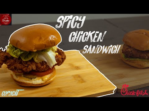 Chick-fil-A SPICY CHICKEN 🍗🍔 Sandwich 😍😋😊 | My First Time | CopyCat | All The Smoke