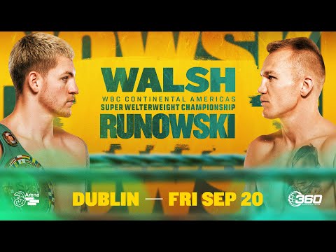 Walsh vs Runowski - September 20th | Fight Promo