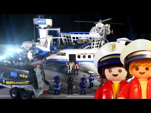 👮POLIZEI EINSATZ AM FLUGHAFEN -SEK SPECIAL KOMMANDO Matz der Meisterdetektiv 5 PLAYMOBIL Stopmotion