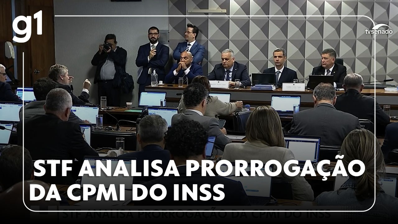 Jornal Hoje STF analisa decisão de André Mendonça que prorrogou CPMI do INSS