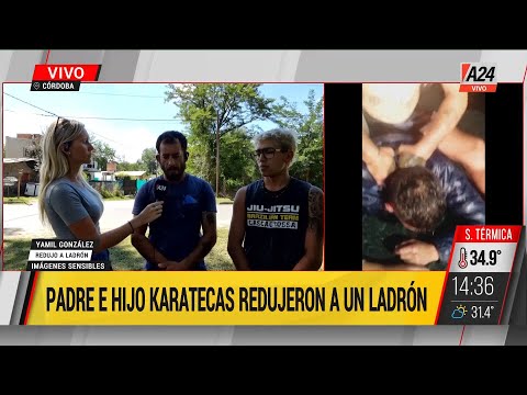 Córdoba: padre e hijo que practicaban artes marciales redujeron a un ladrón