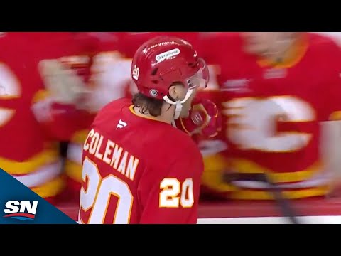 Flames Coleman And Huberdeau Bury Back-To-Back Goals 28 Seconds Apart