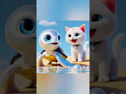 The cat 🐱 laughs 🤣loudly after seeing a shark 🦈 crocodile 🐊 dolphin 🐬 and turtle 🐢 #funny