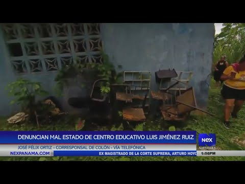 Denuncian mal estado de centro educativo Luis Jime?nez Ruiz en Colo?n